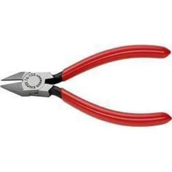 Knipex 76 81 125 Elektronica en fijnmechanica Zijkniptang Met facet 125 mm