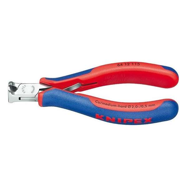 Knipex 64 12 115 Elektronica en fijnmechanica Voorsnijder Met facet 115 mm Knipex 64 12 115 Elektronica en fijnmechanica Voorsnijder Met facet 115 mm