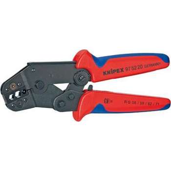 Knipex 97 52 20 Krimptang Coax-connectoren BNC, TNC RG58, RG59, RG62, RG71, RG223