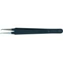 Knipex 92 08 78 ESD Precisiepincet Plat, gebogen 45° 120 mm