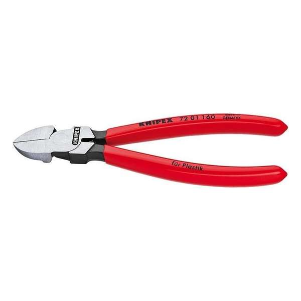 Zijsnijtang, kunst. 180mm z. facet, Knipex Zijsnijtang, kunst. 180mm z. facet, Knipex