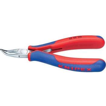 Knipex 35 42 115 SB Elektronica en fijnmechanica Platte rondbektang 45° gebogen 115 mm