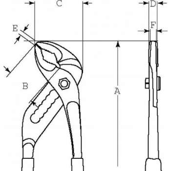 Bahco waterpomptang 192 mm - 223D