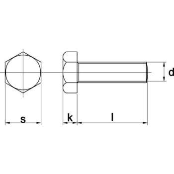 Tapbout Zeskant M20x40mm termisch verzinkt - 25 stuks