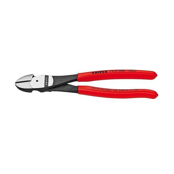 Knipex 74 01 180 Werkplaats Kracht-zijsnijtang Met facet 180 mm Knipex 74 01 180 Werkplaats Kracht-zijsnijtang Met facet 180 mm