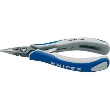 Knipex 34 22 130 Elektronica en fijnmechanica Platte rondbektang Recht 135 mm