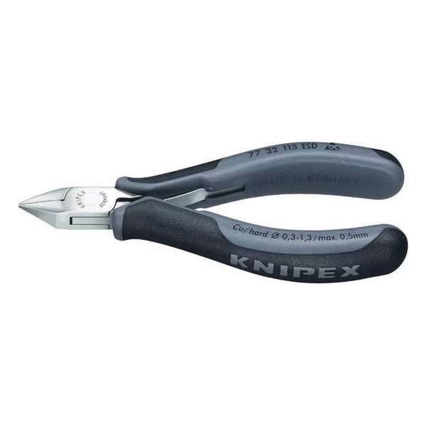 Knipex 77 32 115 ESD ESD Zijkniptang Met facet 115 mm Knipex 77 32 115 ESD ESD Zijkniptang Met facet 115 mm