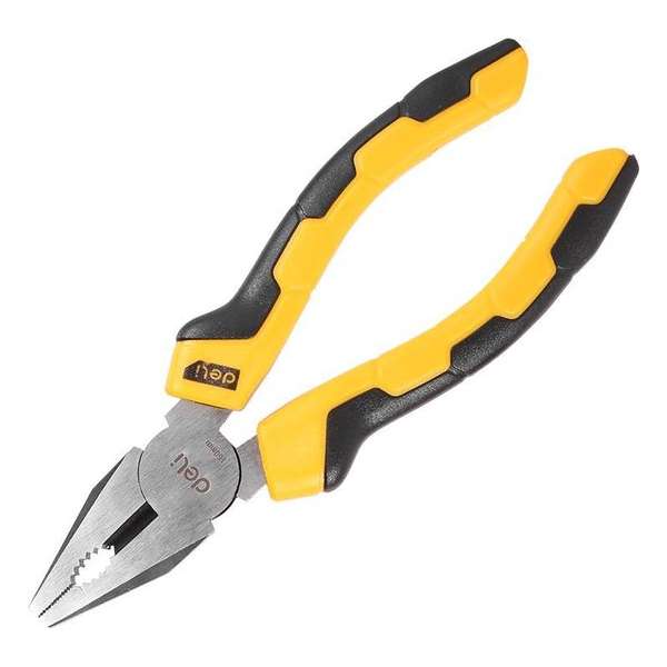 Combinatietang 6" Deli Tools EDL2006 (geel) Combinatietang 6" Deli Tools EDL2006 (geel)