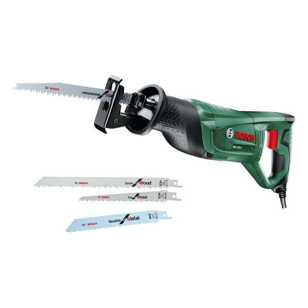 Bosch PSA 700 E Reciprozaag - 710 Watt - Incl. 3 extra soorten zaagbladen