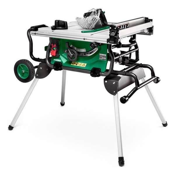 HiKOKI C10RJWAZ Zaagtafel op uitklapbaar onderstel - 1500W - 254mm HiKOKI C10RJWAZ Zaagtafel op uitklapbaar onderstel - 1500W - 254mm