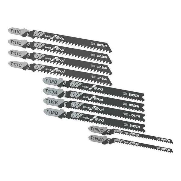 Bosch 10-delige decoupeerzaagbladenset Basic for Wood Bosch 10-delige decoupeerzaagbladenset Basic for Wood
