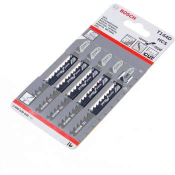 Bosch Decoupeerzaagblad hardhout T 144 D blister van 5 zaagjes