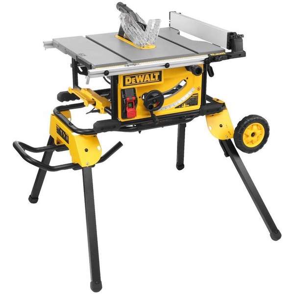 Dewalt DWE7492SET Zaagtafel (DWE7492) met verrijdbaar onderstel (DWE74911) - 2000W - 250 x 30mm Dewalt DWE7492SET Zaagtafel (DWE7492) met verrijdbaar onderstel (DWE74911) - 2000W - 250 x 30mm