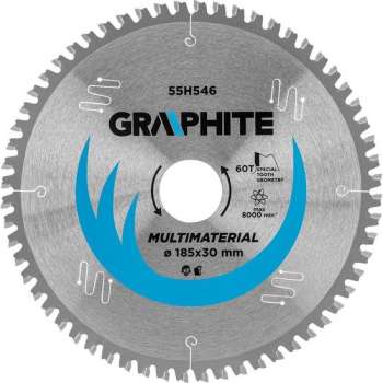 Cirkelzaagblad 185 mm, 60 tanden, Multimateriaal