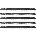 Wovar Decoupeerzaagbladen Hout Grof extra lang 344D - Pak 5 Stuks