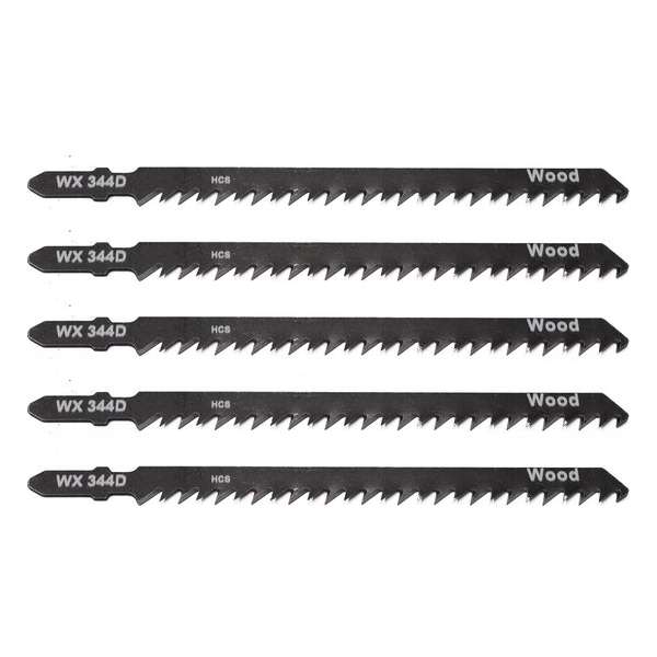 Wovar Decoupeerzaagbladen Hout Grof extra lang 344D - Pak 5 Stuks Wovar Decoupeerzaagbladen Hout Grof extra lang 344D - Pak 5 Stuks