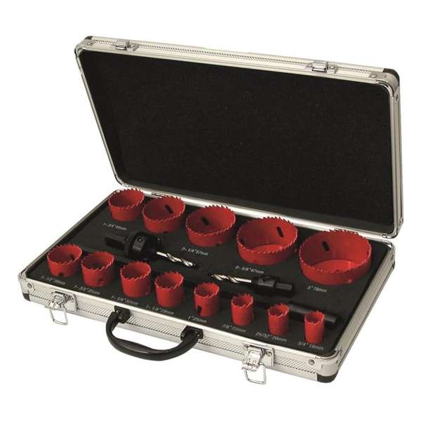 Kelfort Gatzaagset Bi-metaal Combi Monteur aluminium koffer 19-76mm (Prijs per set) Kelfort Gatzaagset Bi-metaal Combi Monteur aluminium koffer 19-76mm (Prijs per set)