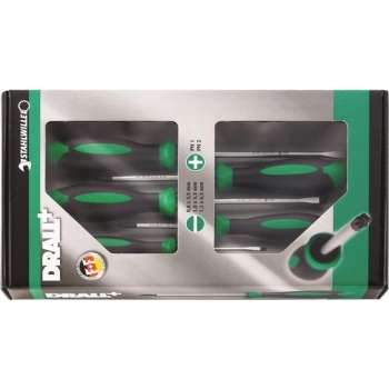 Stahlwille 4688A Drall+ 5-Delige schroevendraaierset - PH/Sleuf