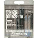 Piranha decoupeerzaagbladset Cassette U-schacht 10 stuks X28020