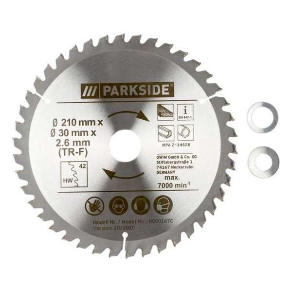 PARKSIDE® Cirkelzaagblad (Zaagblad (TR-F), 42 tanden) PARKSIDE® Cirkelzaagblad (Zaagblad (TR-F), 42 tanden)
