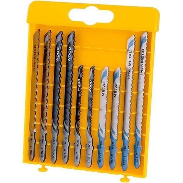 DeWalt DT2294 10-Delige XPC Decoupeerzaagbladenset in Casette - Hout en Metaal DeWalt DT2294 10-Delige XPC Decoupeerzaagbladenset in Casette - Hout en Metaal