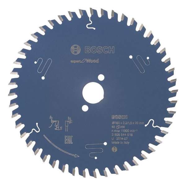 BOSCH 2608644018 Cirkelzaagblad Expert voor hout 160x20 - 48 tanden BOSCH 2608644018 Cirkelzaagblad Expert voor hout 160x20 - 48 tanden