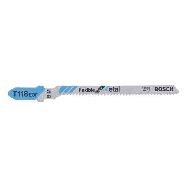 Bosch - Decoupeerzaagblad T 118 EOF Flexible for Metal - 3 stuks Bosch - Decoupeerzaagblad T 118 EOF Flexible for Metal - 3 stuks