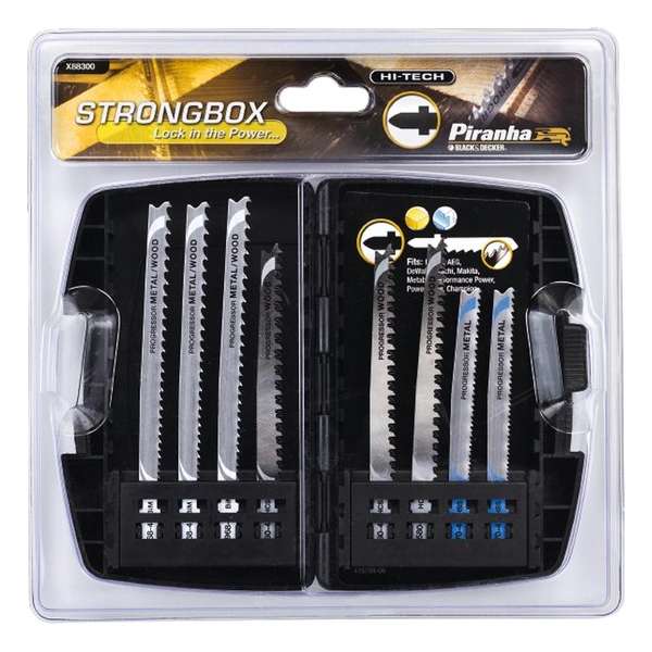 Black & Decker - Piranha HI-TECH Decoupeerzaagbladenset U-schacht - 8 stuks X88301-XJ Black & Decker - Piranha HI-TECH Decoupeerzaagbladenset U-schacht - 8 stuks X88301-XJ
