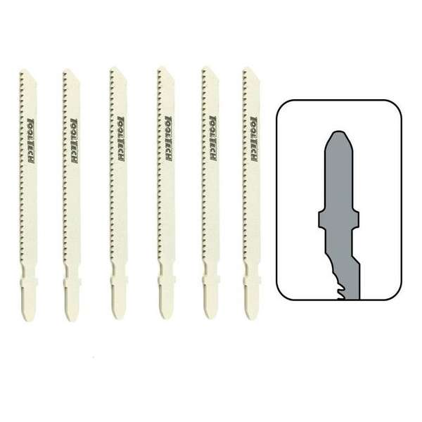 Tooltech Decoupeerzaagbladen T-Schacht Voor Hout (6 Delig) Tooltech Decoupeerzaagbladen T-Schacht Voor Hout (6 Delig)