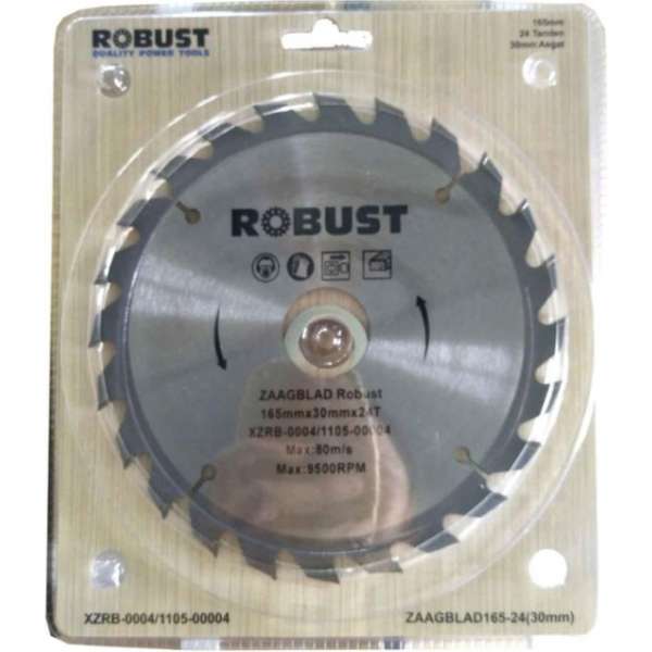 Zaagblad Robust XZRB-0004 165Mm X 30Mm X 24T Zaagblad Robust XZRB-0004 165Mm X 30Mm X 24T