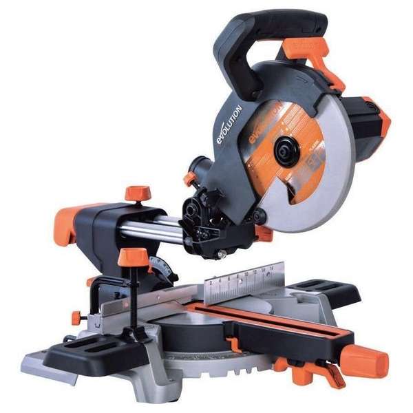 EVOLUTION - EVOLUTION 210 SMS+ TCT MULTIFUNCTIONELE GLIJDENDE VERSTEKZAAG - DIA 210 MM - 1500W - 11.2KG EVOLUTION - EVOLUTION 210 SMS+ TCT MULTIFUNCTIONELE GLIJDENDE VERSTEKZAAG - DIA 210 MM - 1500W - 11.2KG
