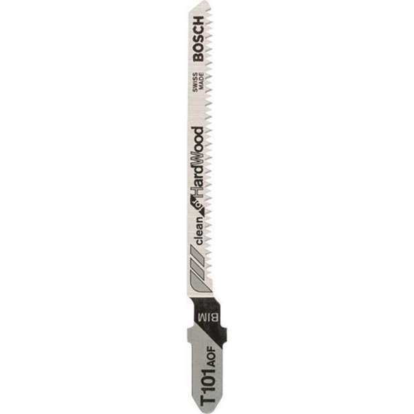 Bosch Decoupeerzaagblad T 101 AOF Clean for Hard Wood - 5 stuks Bosch Decoupeerzaagblad T 101 AOF Clean for Hard Wood - 5 stuks