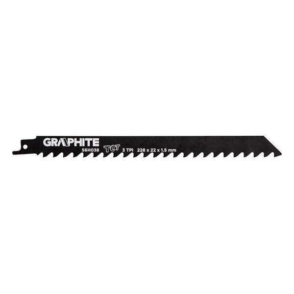 Recipro Zaagblad TCT 228 x 22 x 1,5 mm 3 TPI Recipro Zaagblad TCT 228 x 22 x 1,5 mm 3 TPI