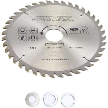 Tooltech Zaagblad Cirkelzaag 180mm, 40 Tanden ATB