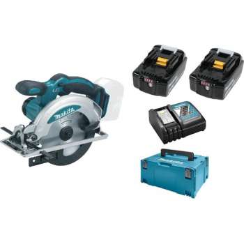 Makita DSS610RMJ 18V Li-Ion Accu cirkelzaag set (2x 4.0Ah accu) in Mbox - 165mm