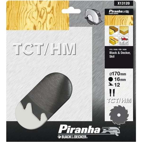 Piranha Cirkelzaagblad TCT/HM, 210x30mm 48 tanden X13045 Piranha Cirkelzaagblad TCT/HM, 210x30mm 48 tanden X13045