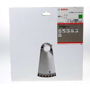 Bosch Cirkelzaagblad Optiline Wood 250 x 30 x 3,2 mm - 60 tanden