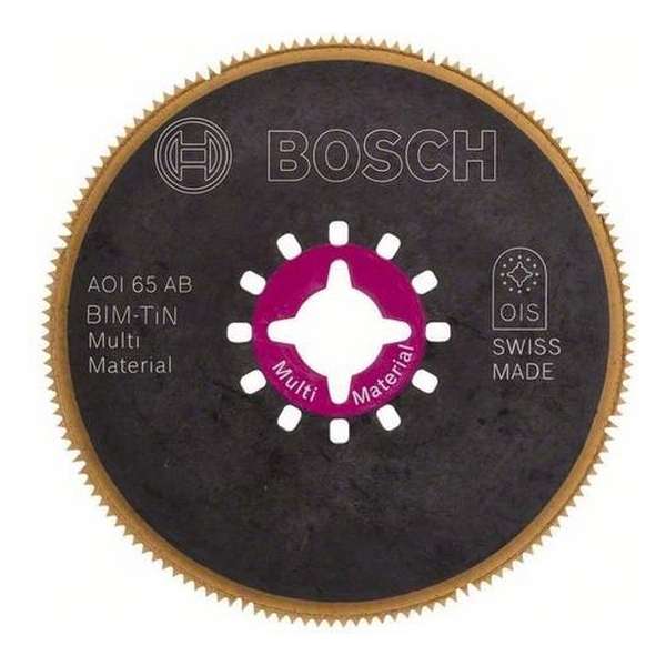 Bosch - BIM-TiN segmentzaagblad AOI 65 AB Multi Material 65 mm Bosch - BIM-TiN segmentzaagblad AOI 65 AB Multi Material 65 mm
