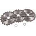 Silverline TCT Cirkelzaag bladen 3 pk van 180 tot 190mm