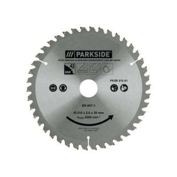 PARKSIDE® Zaagbladen 42 tanden - 210mm - Geschikt voor gangbare cirkelzaagmachines met een geschikte diameter en boring