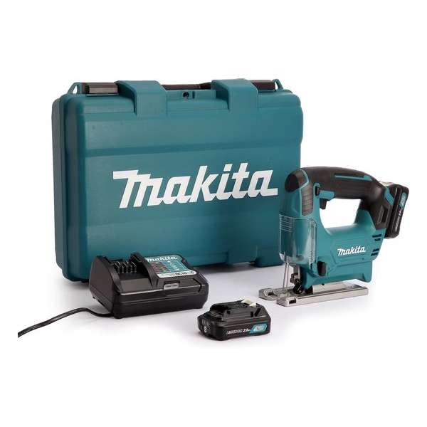 Makita JV101DSAE 10.8V Li-Ion Schuifaccu decoupeerzaag set (2x 2.0Ah accu) in koffer - D-greep Makita JV101DSAE 10.8V Li-Ion Schuifaccu decoupeerzaag set (2x 2.0Ah accu) in koffer - D-greep