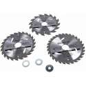 Silverline TCT Cirkelzaag bladen 3 pk van 180 tot 190mm