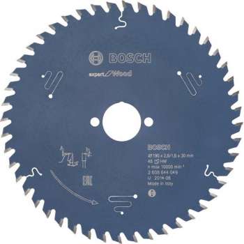 BOSCH 2608644049 Cirkelzaagblad Expert voor hout 190x30 - 48 tanden