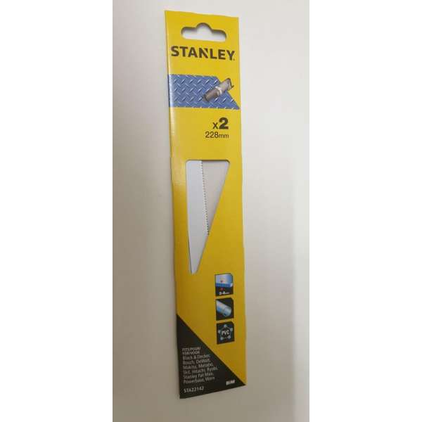 Stanley recipro zaagbladen 228mm metaal Stanley recipro zaagbladen 228mm metaal