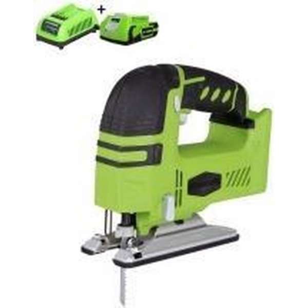 GREENWORKS 24V accu decoupeerzaag + 2Ah accu GREENWORKS 24V accu decoupeerzaag + 2Ah accu