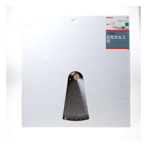 Bosch Cirkelzaagblad Optiline Wood 400 x 30 x 3,5 mm - Korrel 60 Bosch Cirkelzaagblad Optiline Wood 400 x 30 x 3,5 mm - Korrel 60
