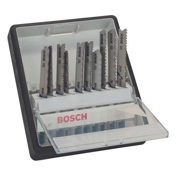 Bosch - 10-delige Robust Line decoupeerzaagbladenset Metal Expert T-schacht Bosch - 10-delige Robust Line decoupeerzaagbladenset Metal Expert T-schacht