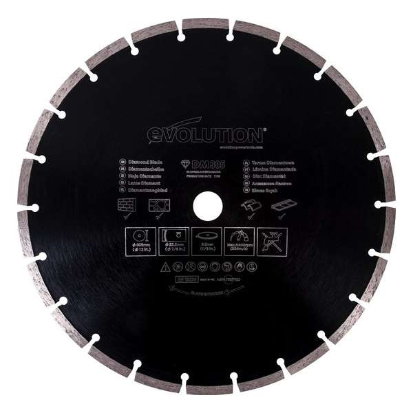 EVOLUTION - Evolution Diamantschijf 305 mm voor Disccutter - 305 MM EVOLUTION - Evolution Diamantschijf 305 mm voor Disccutter - 305 MM
