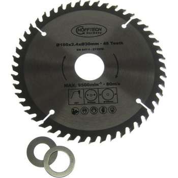 Cirkelzaagblad hout Ø 160 x 2.4 x Ø 30mm 48 Tands incl verloopringen 20 en 16mm