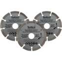Toolland Diamantschijf Set 115 Mm Staal Zilver 3 Stuks